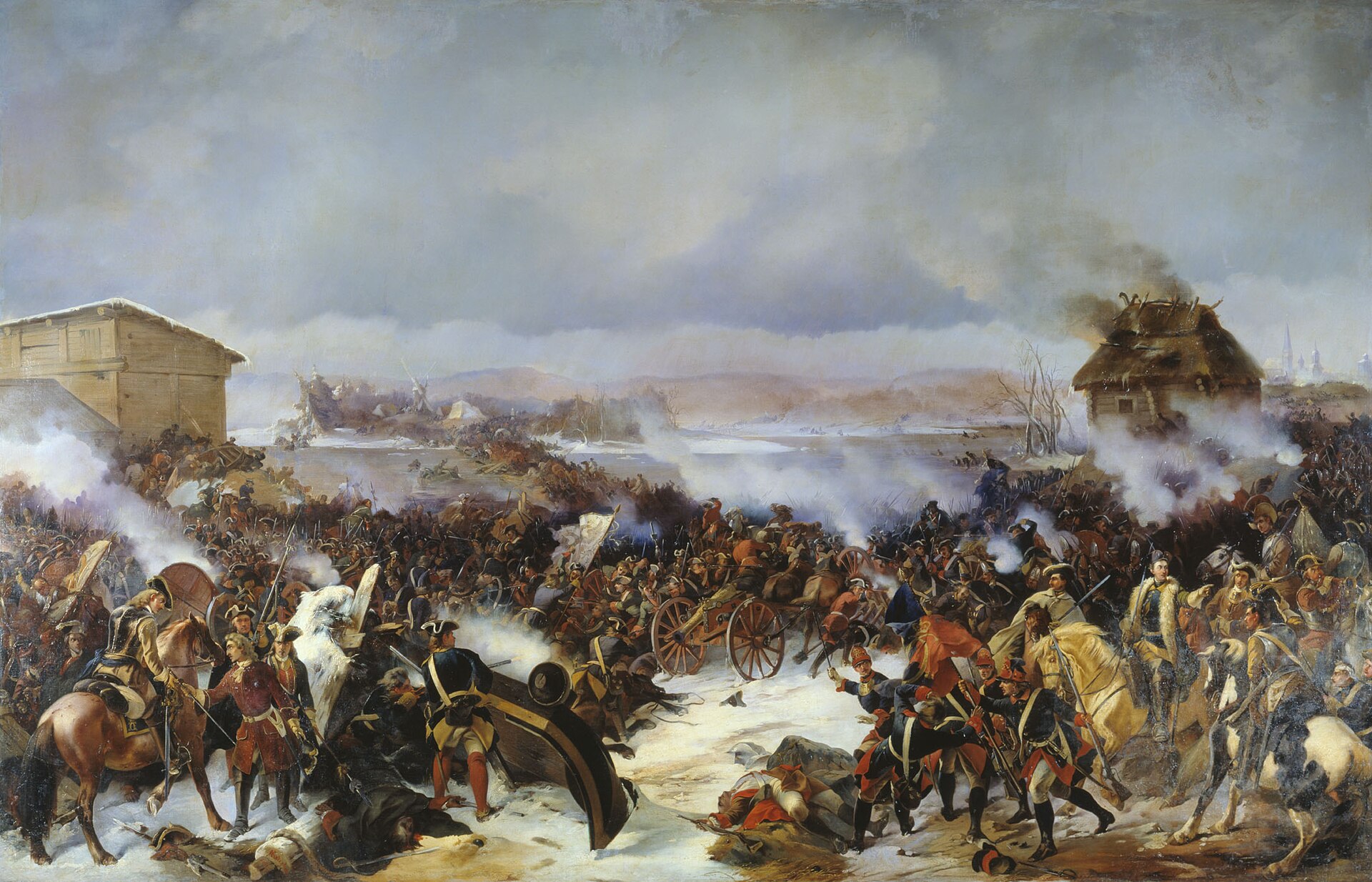Alexander von Kotzebue’s *Battle of Narva* (1700): Charles XII’s victory, soon squandered when the war moved to Poland.