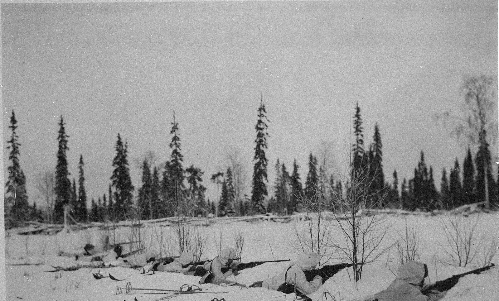 A Finnish ski patrol in Lapland — the Winter War’s answer to a heavier army.