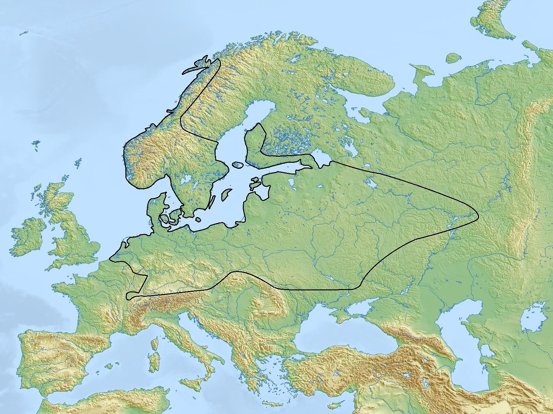 The spread of the Corded Ware culture, c. 3200–2300 BC — the world the Baltic tribes grew from.