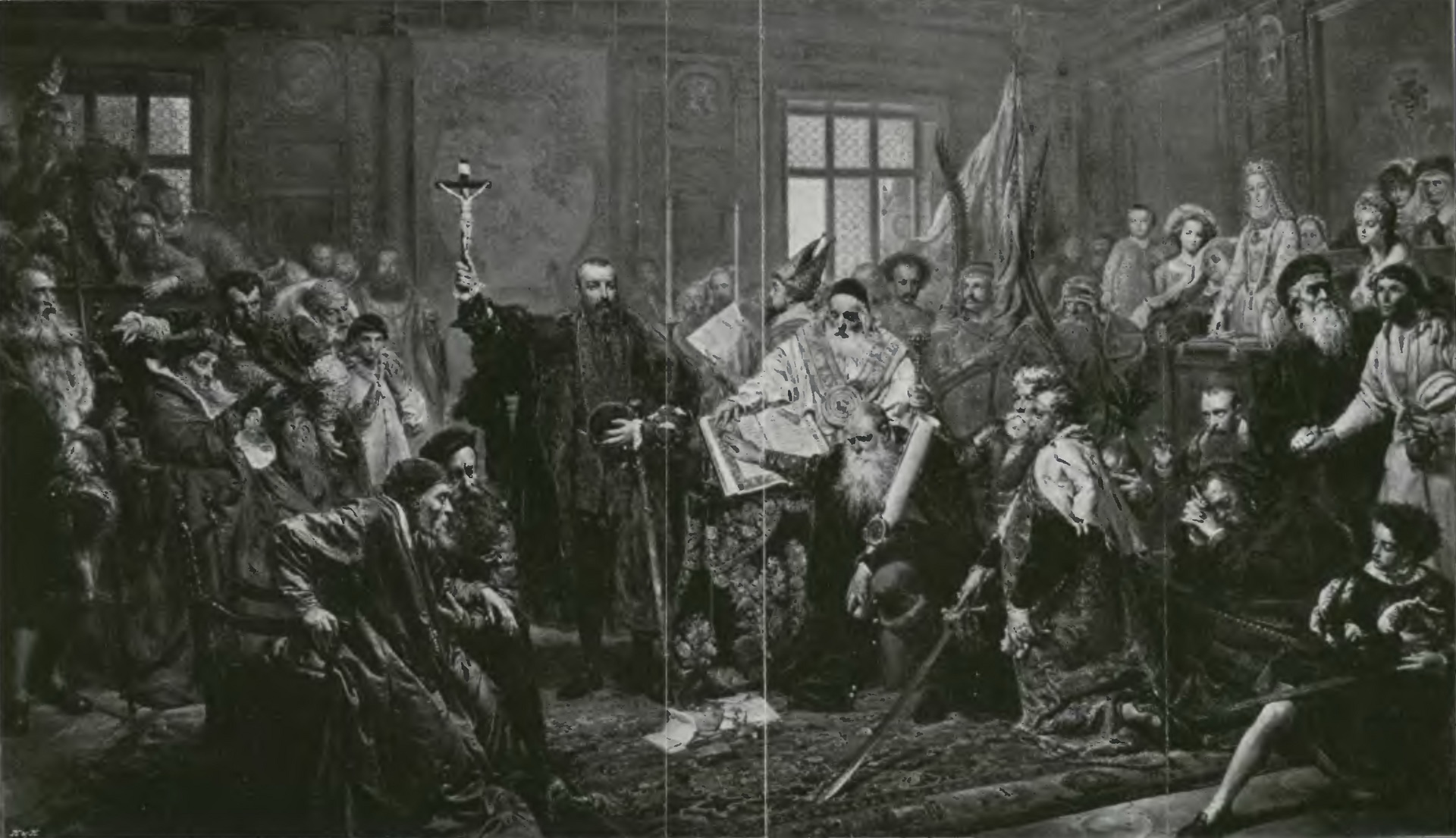 Jan Matejko’s *Union of Lublin* (1869): the personal union becomes a commonwealth.