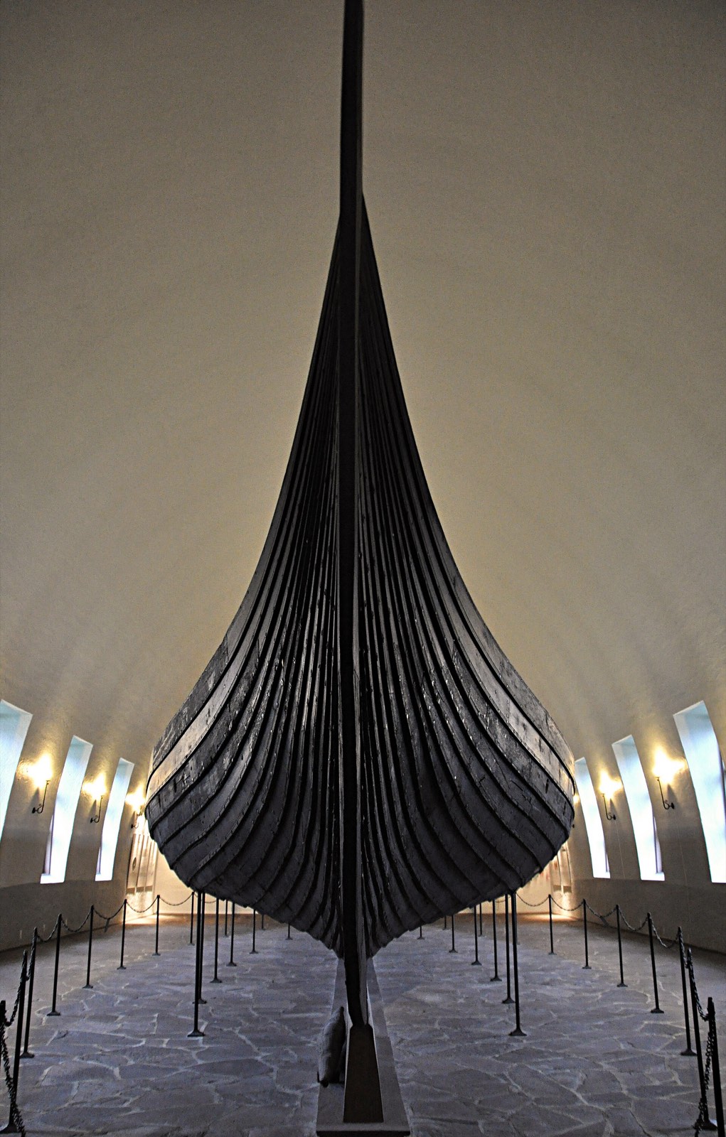 The Gokstad ship in Oslo’s Viking Ship Museum — a late-ninth-century longship raised from a burial mound.