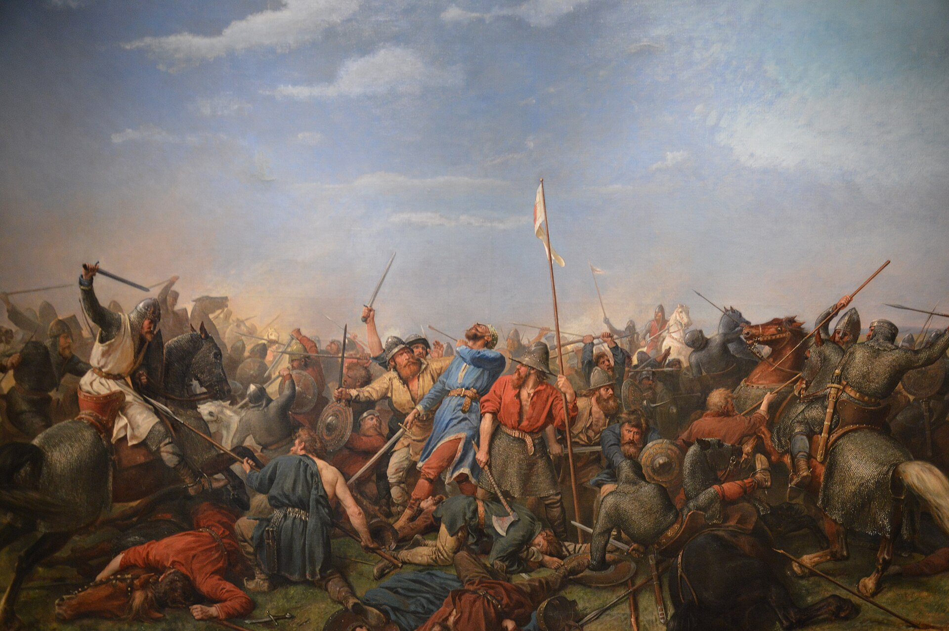 Peter Nicolai Arbo’s *Battle of Stamford Bridge* (1870): Hardrada’s last fight in England, 1066.