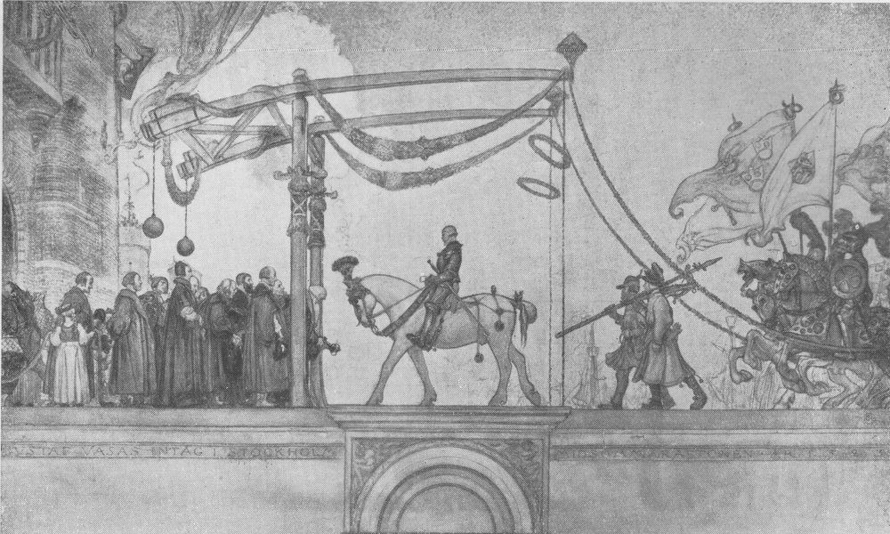 Carl Larsson’s *Gustav Vasa’s Entry into Stockholm, 1523* — the founding image of a free Sweden.